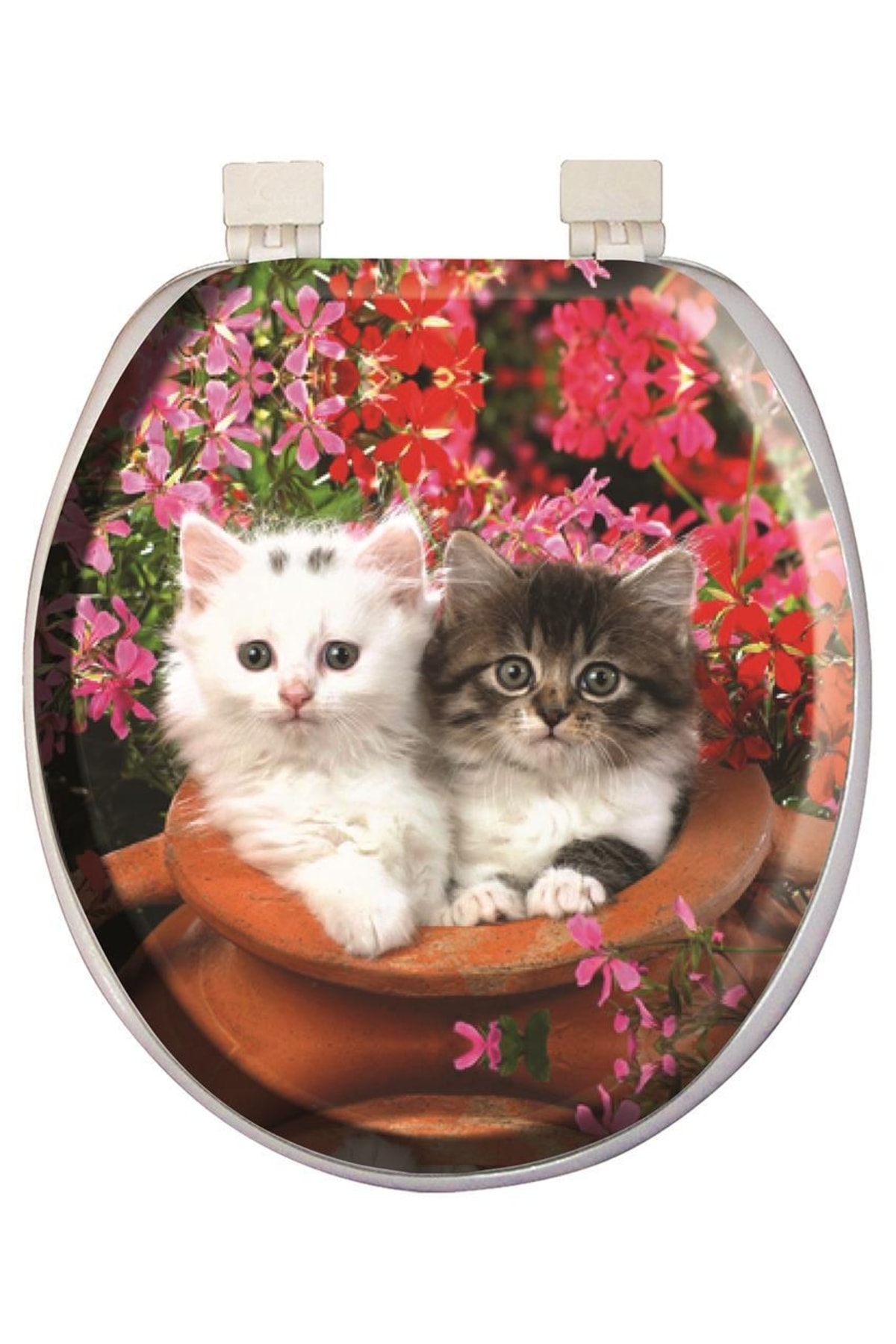 Softy Jumbo Desenli Yumuşak Klozet Kapağı Beyaz 8691580114137