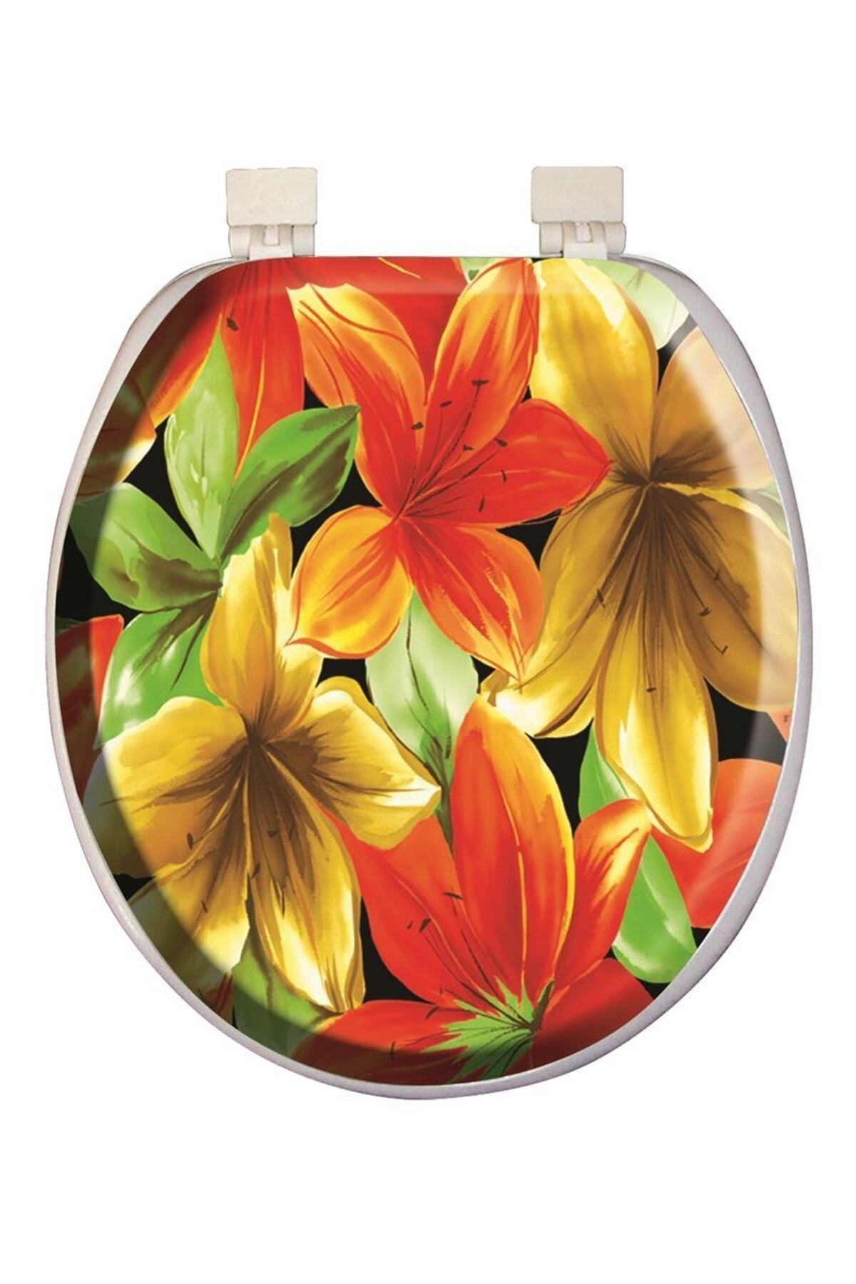 Softy Jumbo Desenli Yumuşak Klozet Kapağı Beyaz 8691580114458