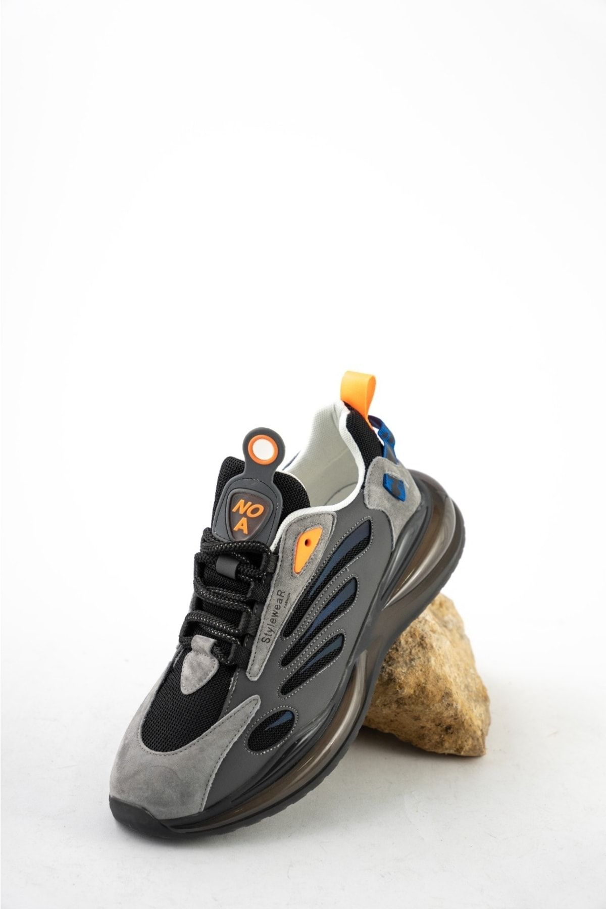 Guja Erkek Desenli Siyah Hava Tabanlı Sneaker ZN7283