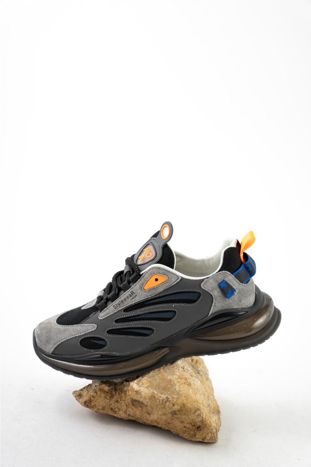 Guja Erkek Desenli Siyah Hava Tabanlı Sneaker ZN7283