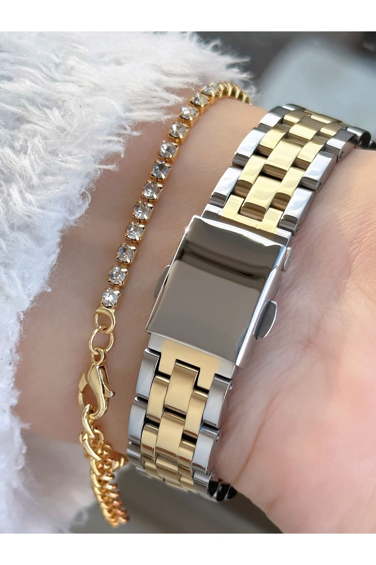 Gold and outlet silver bracelet womens