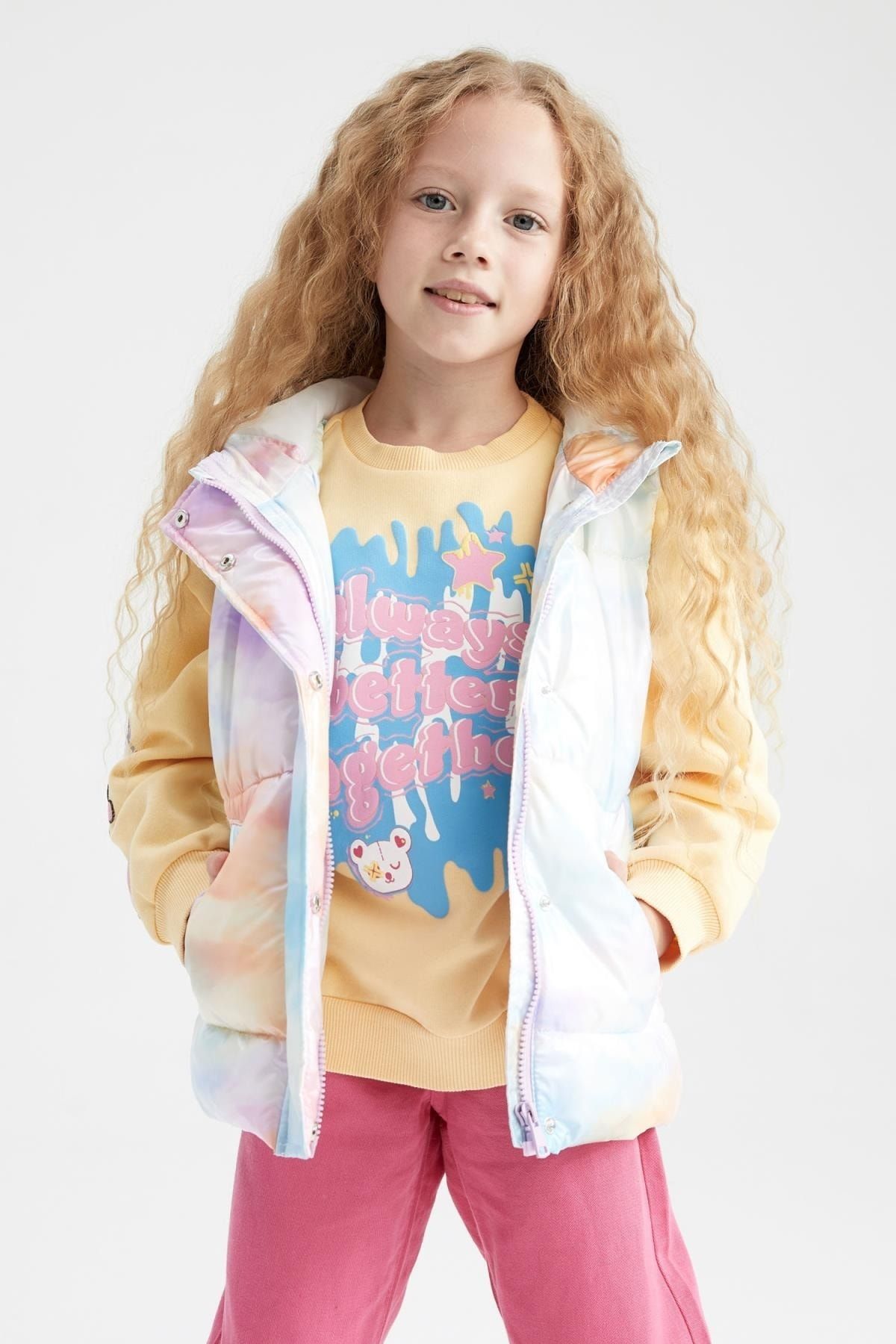 DeFacto Weste Orange Puffer