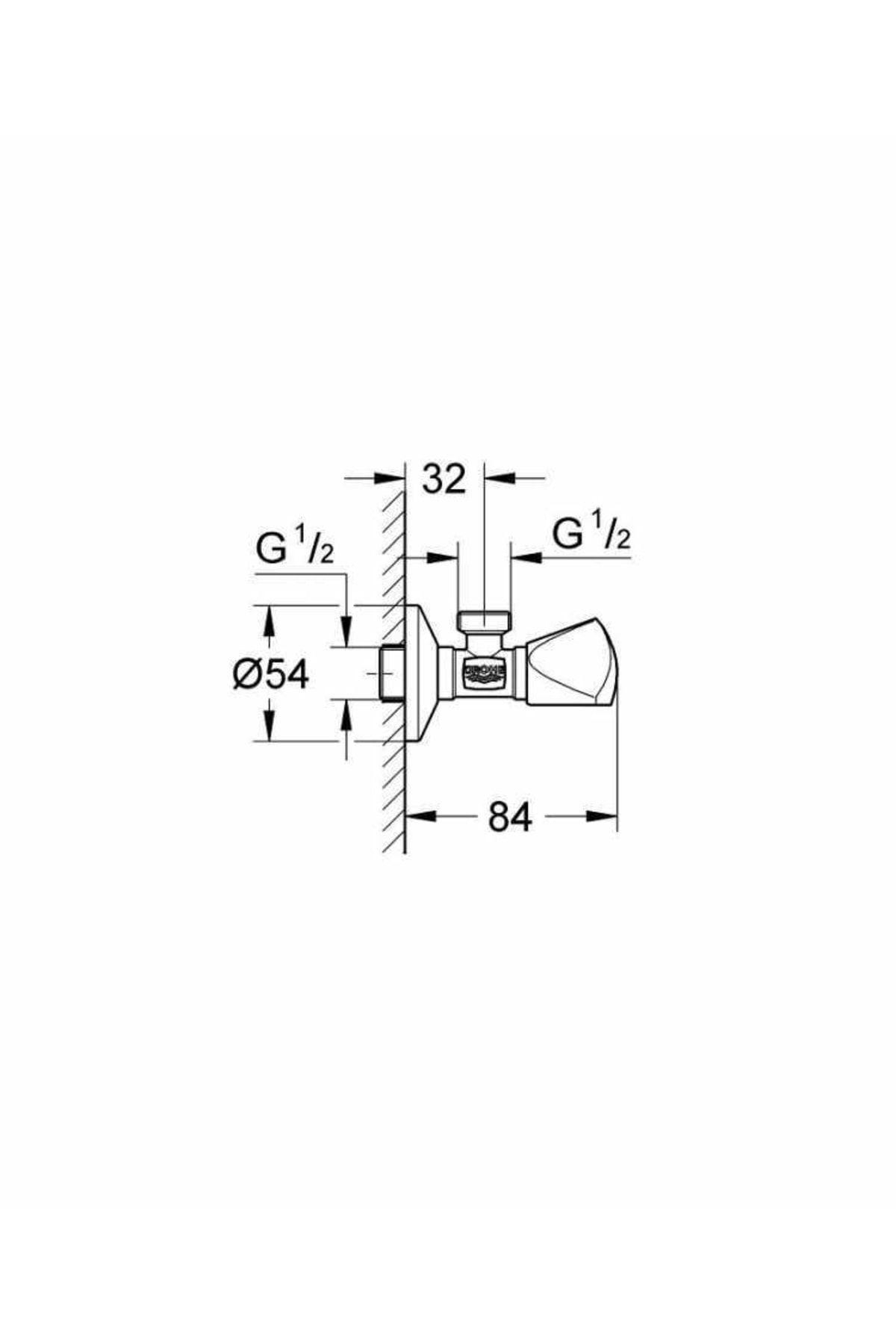 Grohe-Intermediate Tap 1/2 x 1/2 Inch -22940000 2