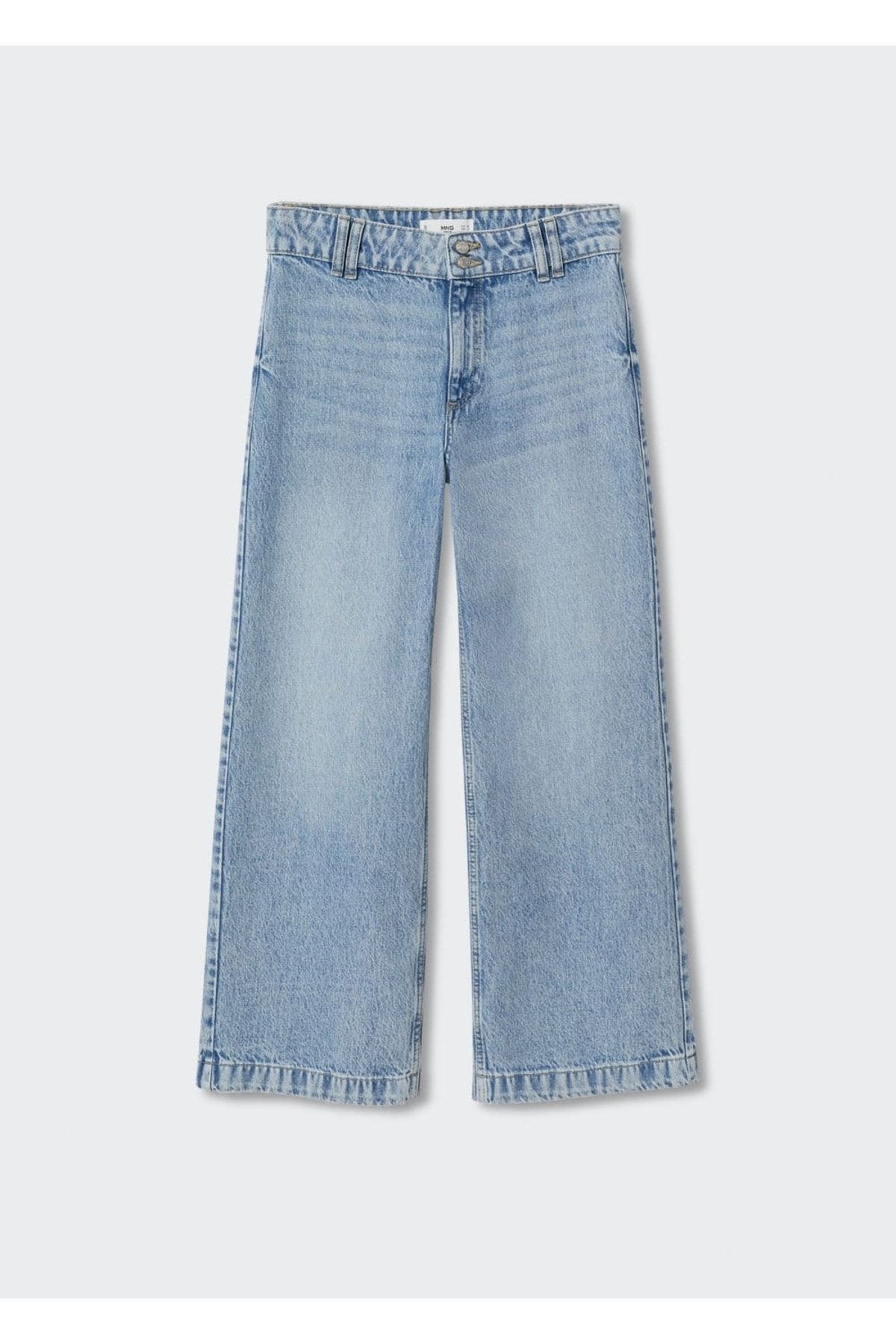 Bel Yüksekliği Orta Boy Wideleg Jean