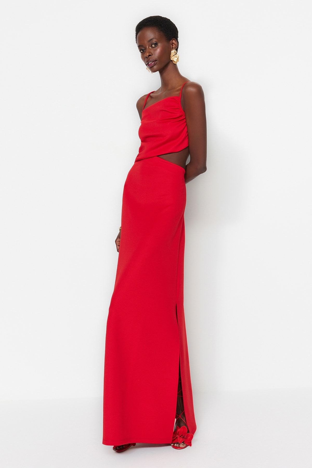 Red a sale line mini dress