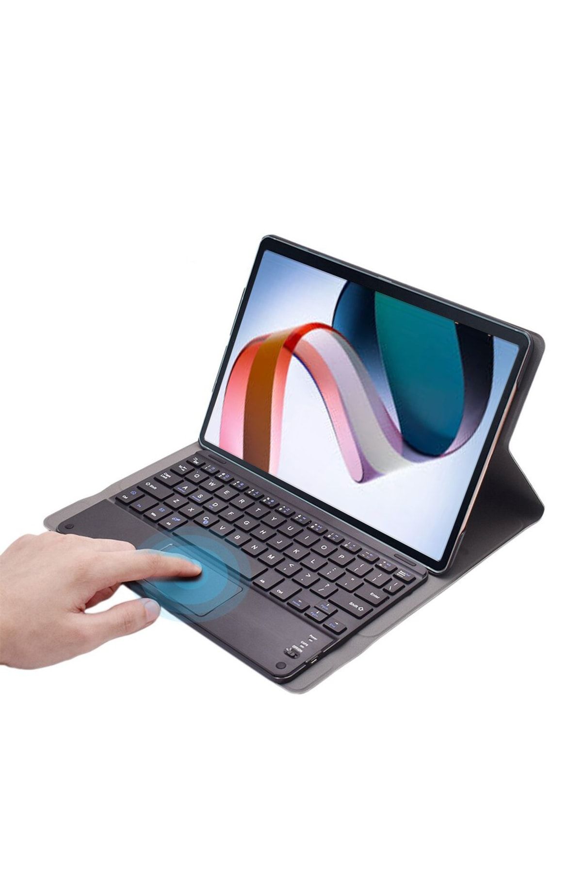 Microcase-Xiaomi Redmi Pad 10.61 - Stand Case with Bluetooth Keyboard and Touchpad - Bkk2 1