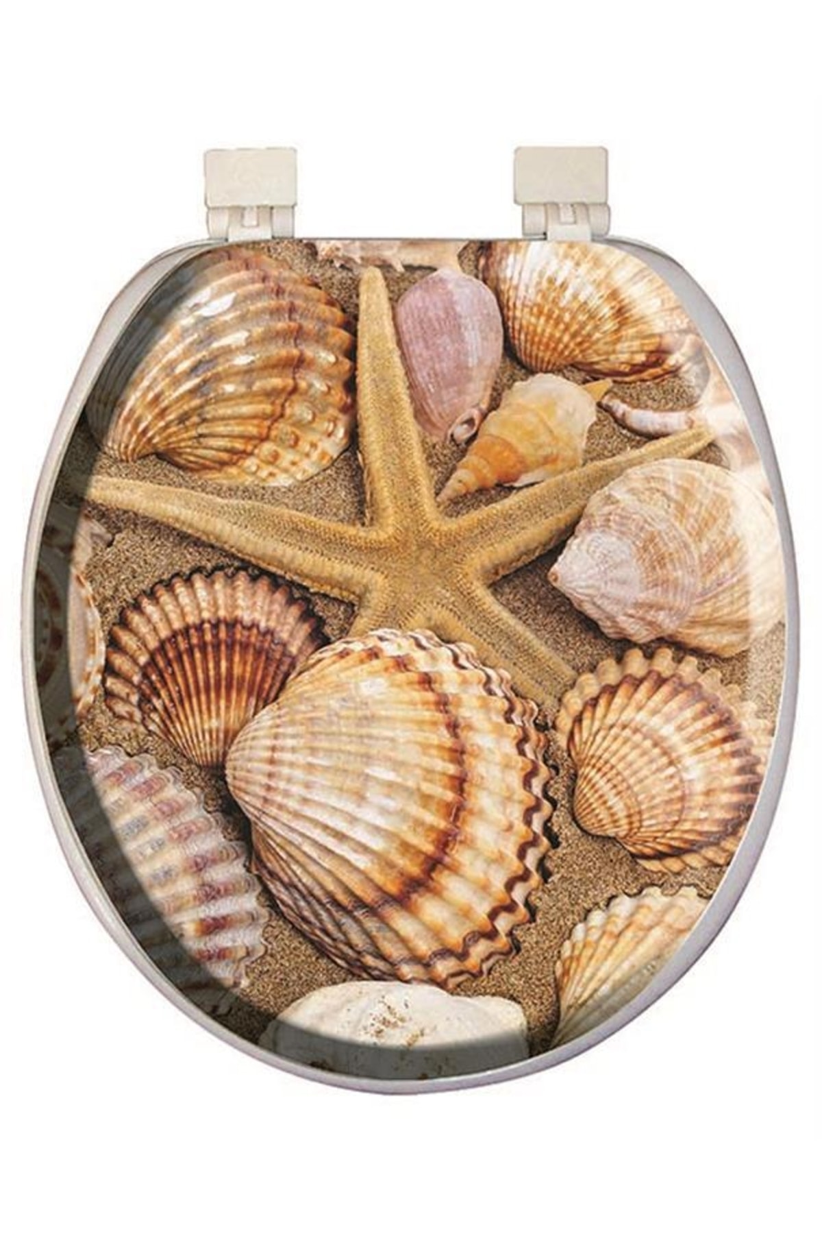 Softy Jumbo Desenli Yumuşak Klozet Kapağı Beyaz 8691580114793