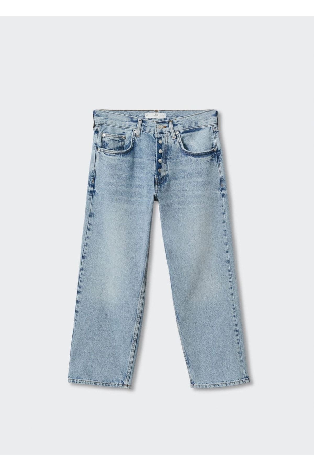 Düz Kesim Crop Jean