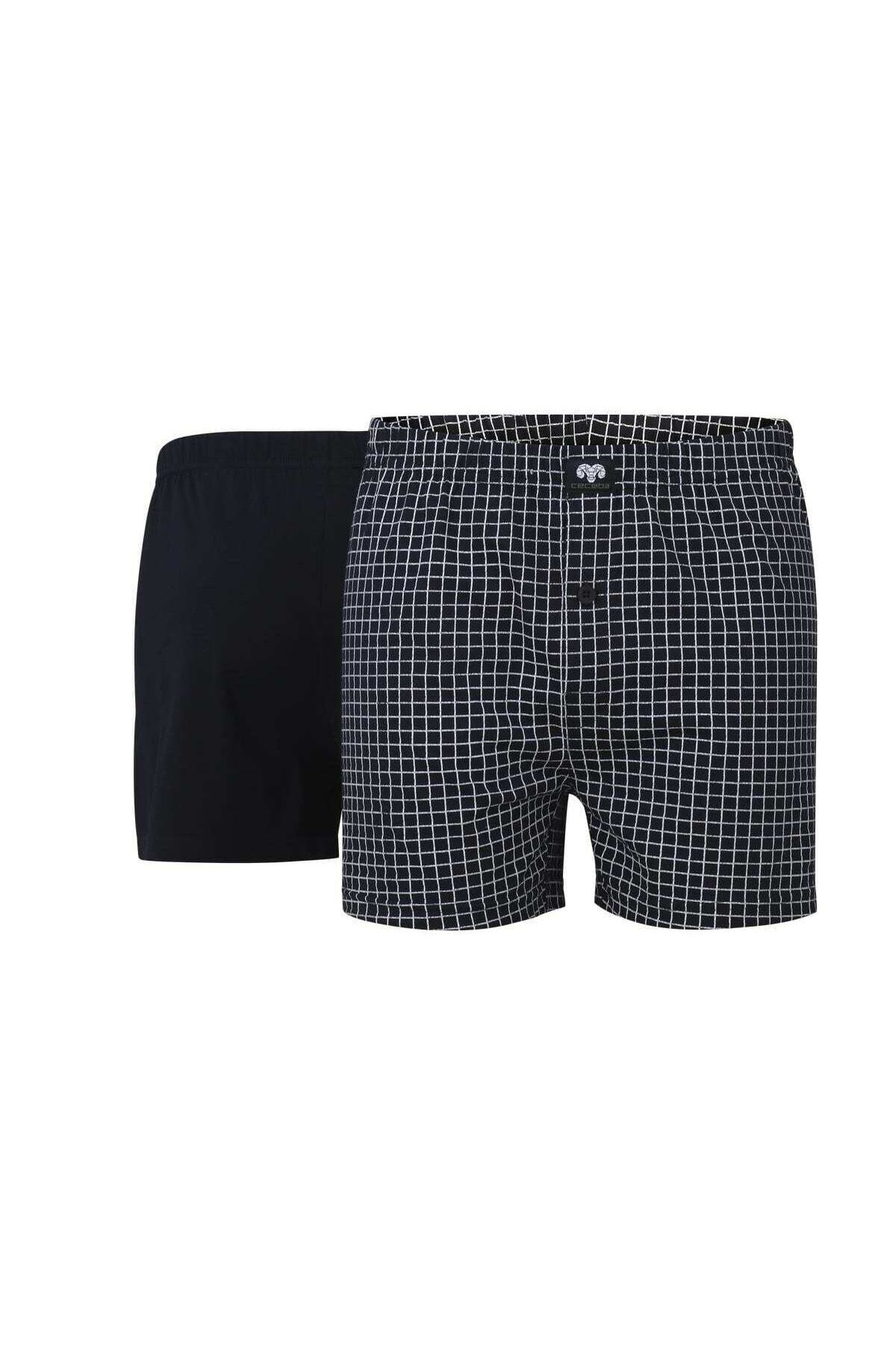 Ceceba-Herren-Shorts, 2er-Pack – Boxershorts, Basic, Baumwolle, Single Jersey, M-3XL 2