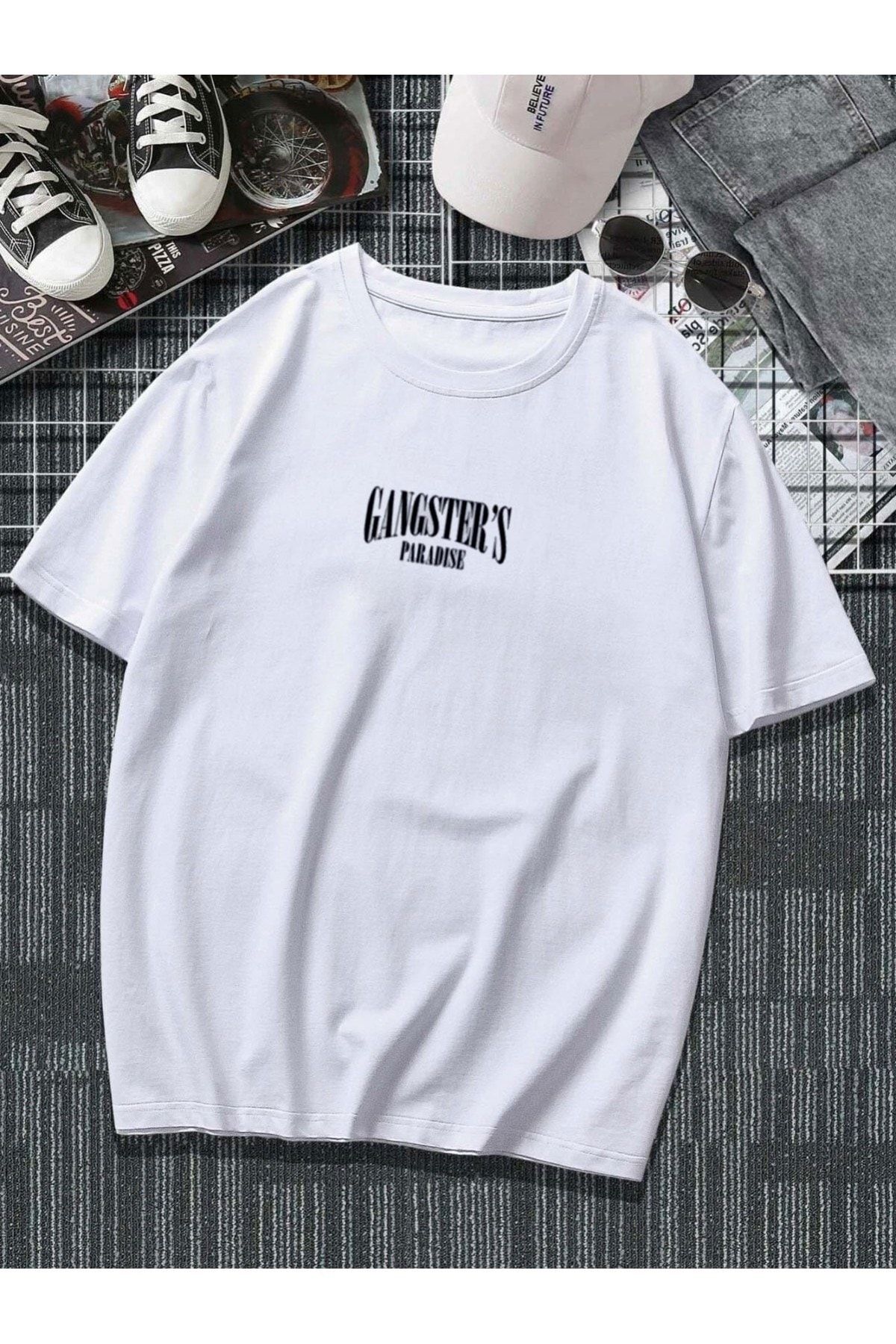 Machetta-Μπλουζάκι Gangster's Paradise Printed Oversize Crew Neck 4