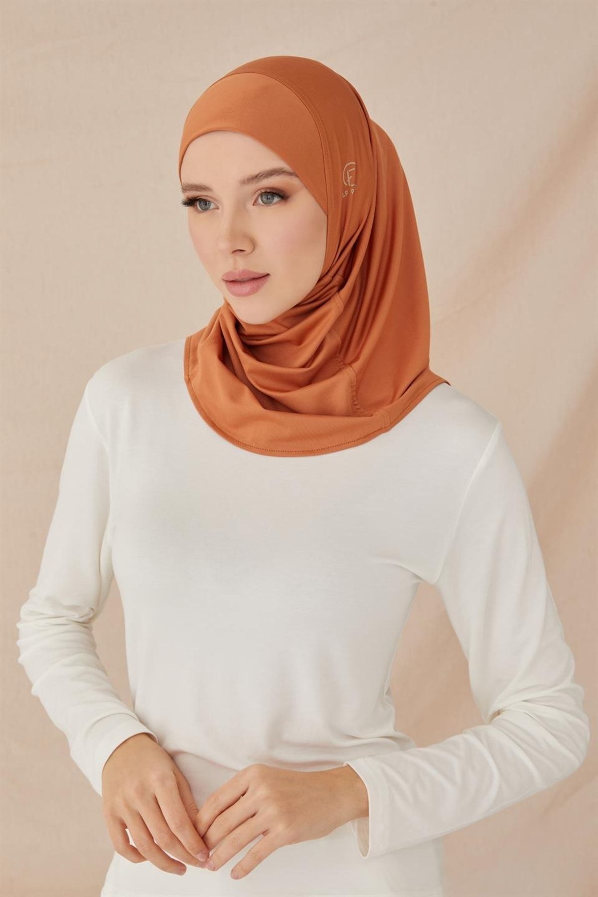 ELF PRIVE Plain Hijab Bone-losmon 21HBN1601-8