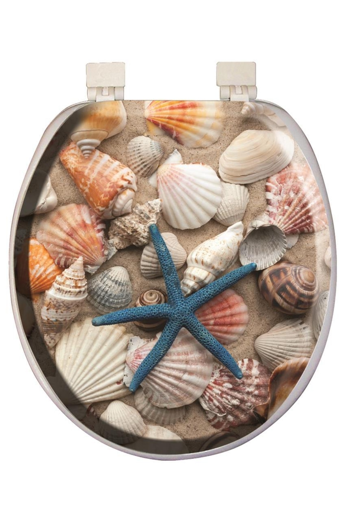 Softy Jumbo Desenli Yumuşak Klozet Kapağı Beyaz 8691580114168