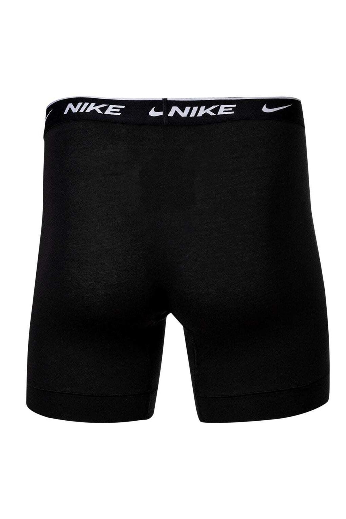 Nike-Herren Boxer Şort, 3'lü Paket - Boxer Şort, Pamuklu Streç, einfarbig 3