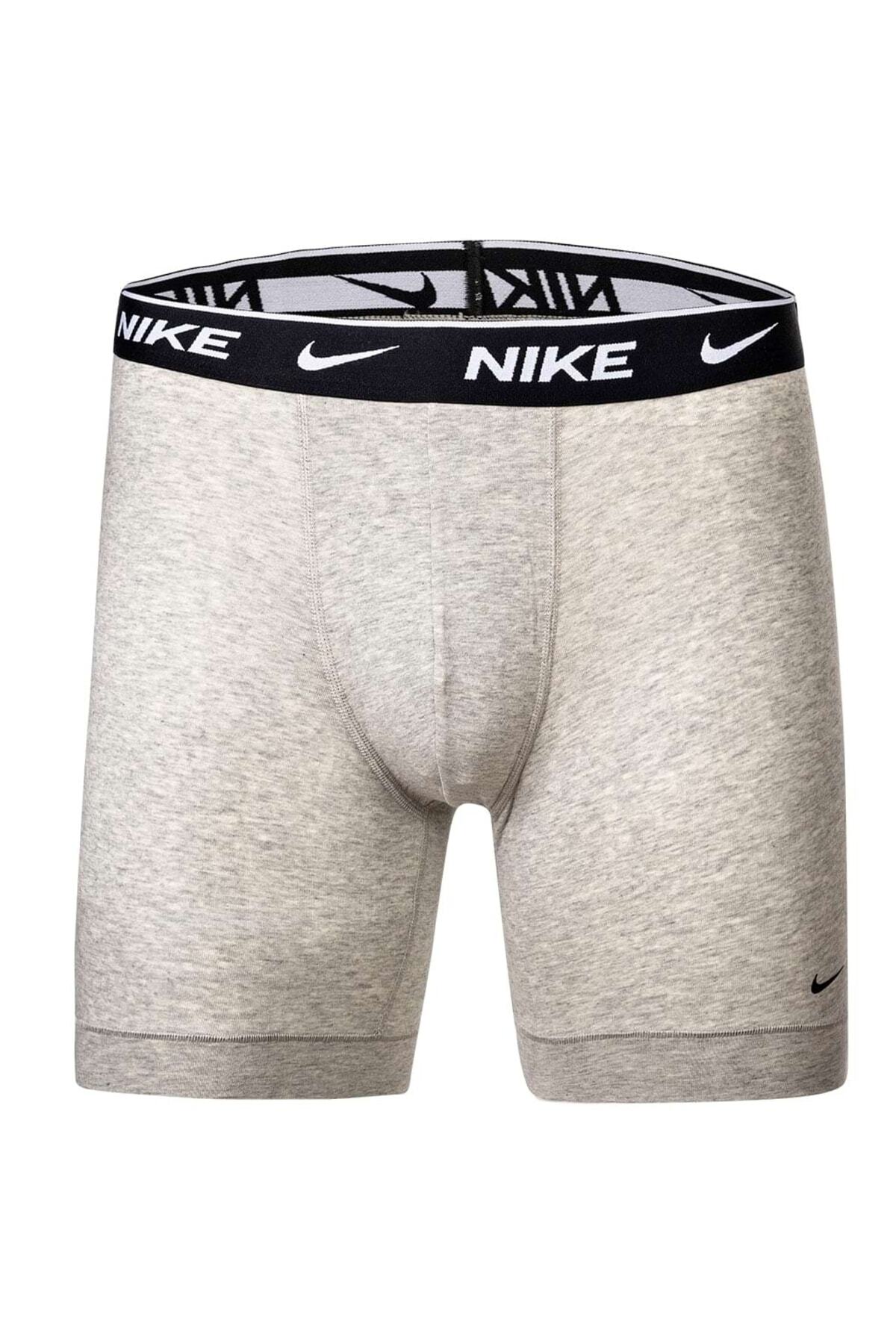Nike-Herren Boxer Şort, 3'lü Paket - Boxer Şort, Pamuklu Streç, einfarbig 4