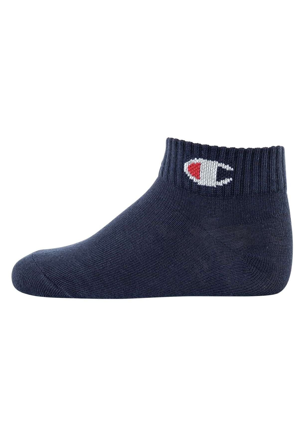 Champion-Kinder Socken, 3er Pack - Quarter, einfarbig 5