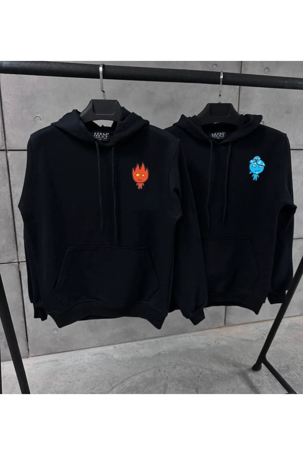 optimist sağdıç the original-Combinație unisex de cuplu de foc și apă pentru Ziua Îndrăgostiților - 2 bucăți 3