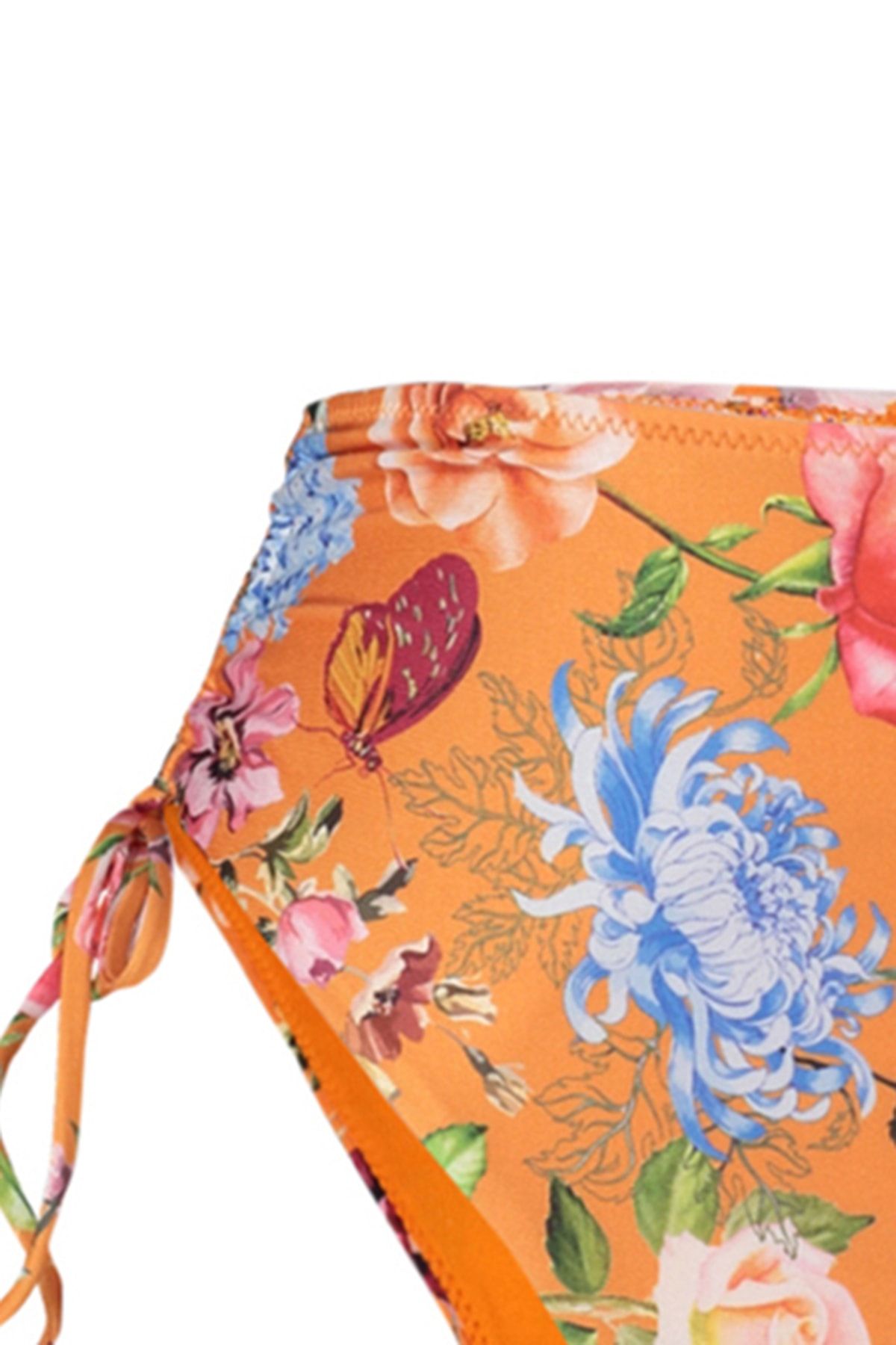 Trendyol Collection-Balkon-Bikini mit hoher Taille und Rüschen und Blumenmuster – TBESS23BT00019 7