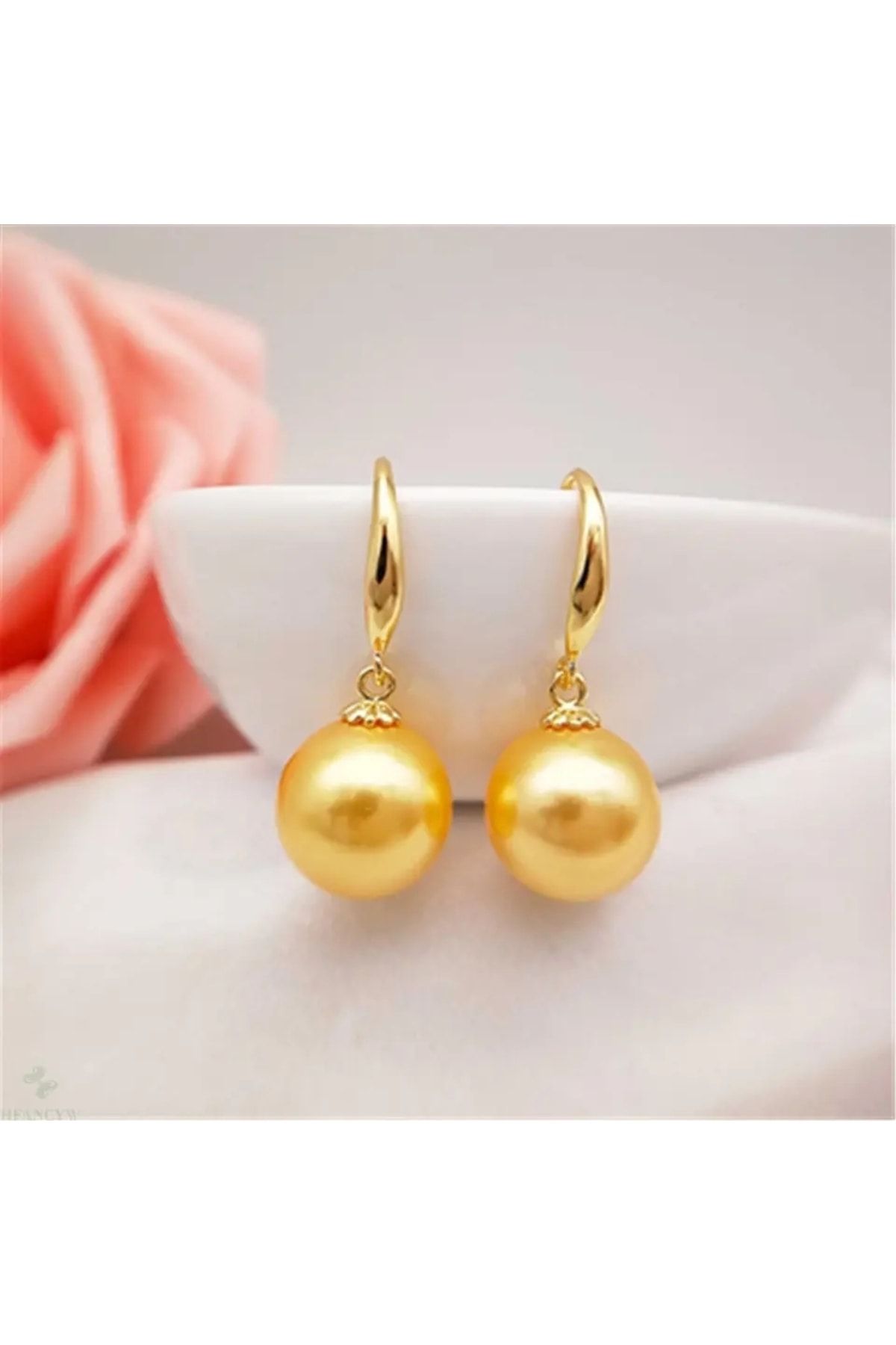 Pearl Jewelry Earrings Yellow Stylish night Trendyol