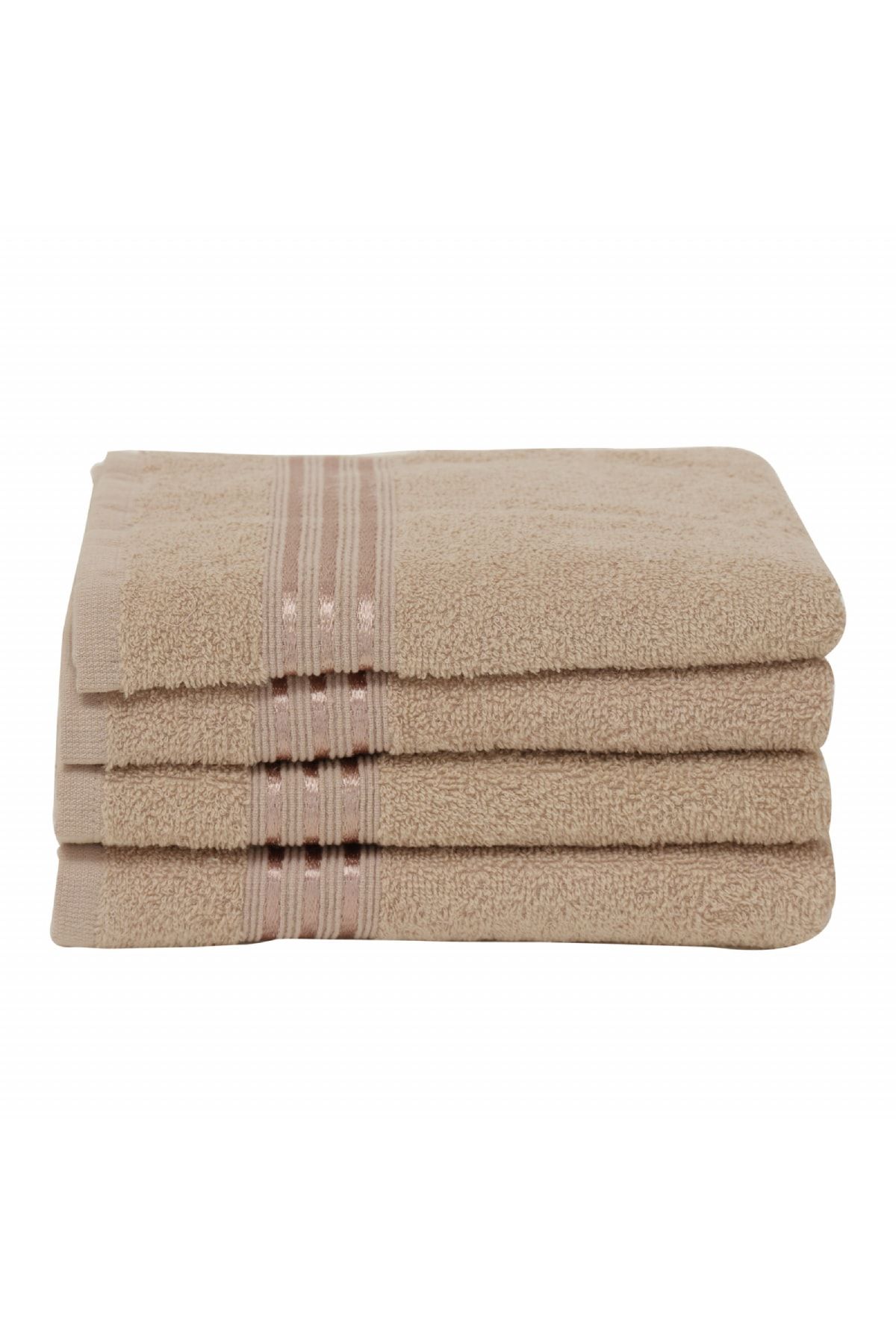Karaca Home Stripe Bej 4 Lü Havlu Set 50x90 Cm ZN7095