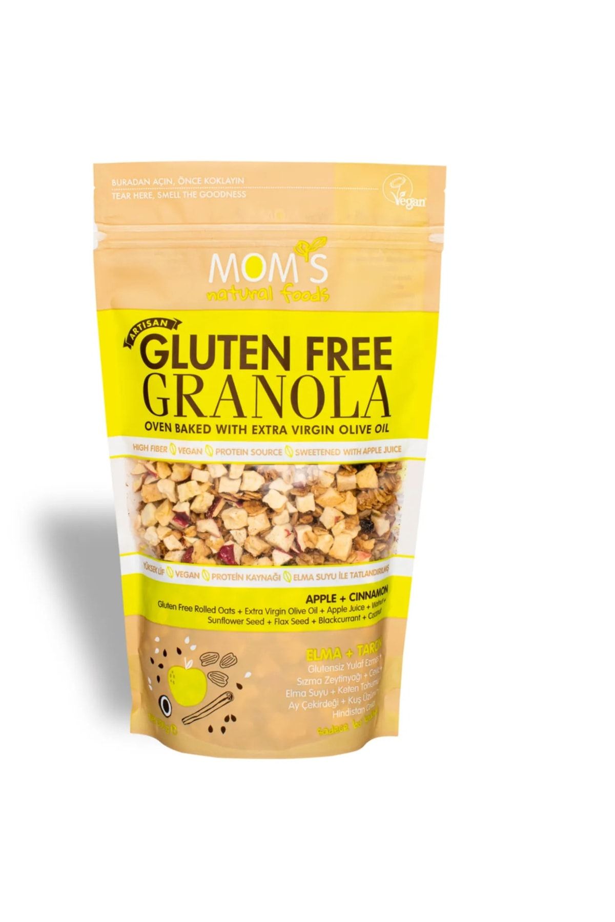 Mom's Glutensiz Elmalı Granola 300 Gr