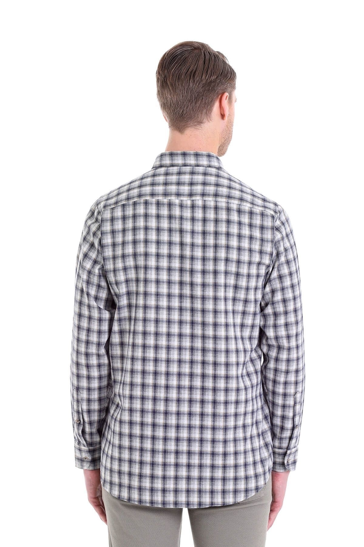 پیراهن مردانه خاکستری حاتم اوغلو | 23D190000012 اورجینال - تصویر 6