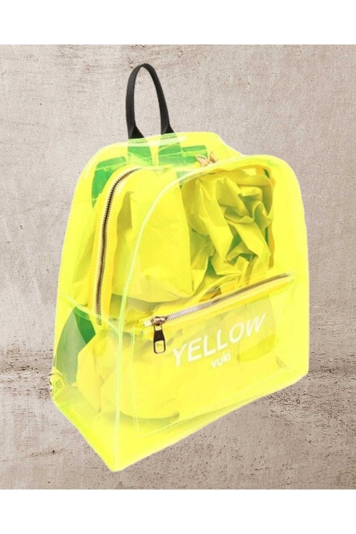 Clear neon backpack sales