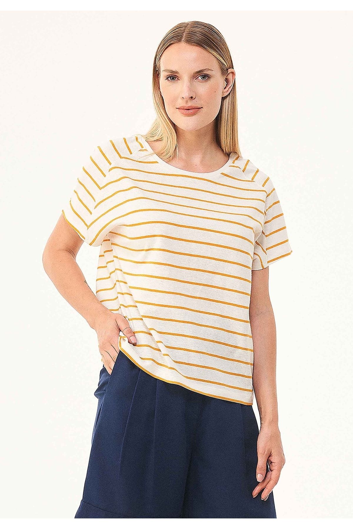 ORGANICATION T-Shirt Mehrfarbig Slim Fit