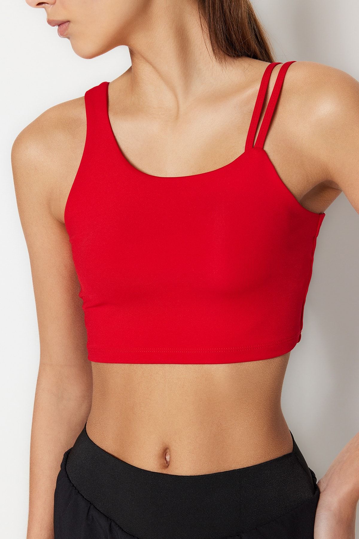 Trendyol Collection Red Supported/Shaping Window/Cut Out Detailed Knitted Sports  Bra THMSS23SS00041 - Trendyol