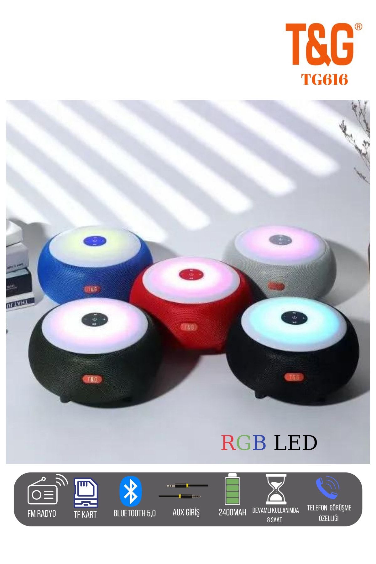 T G Kablosuz Bluetooth Hoparlör Yüksek Ses Hoparlör Fm Radyo Aux Sd Kart Usb Giriş REKLER MEVCUT