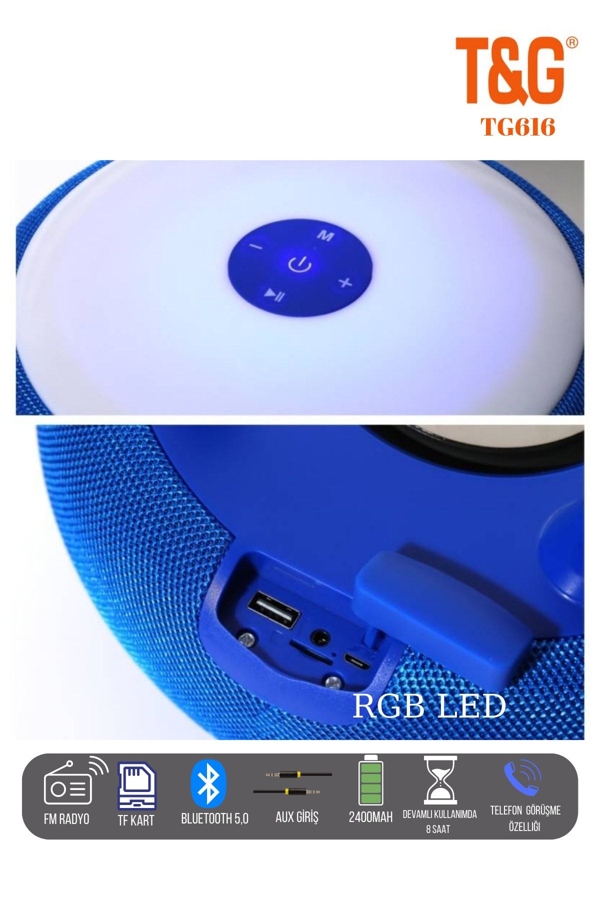 T G Kablosuz Bluetooth Hoparlör Yüksek Ses Hoparlör Fm Radyo Aux Sd Kart Usb Giriş REKLER MEVCUT
