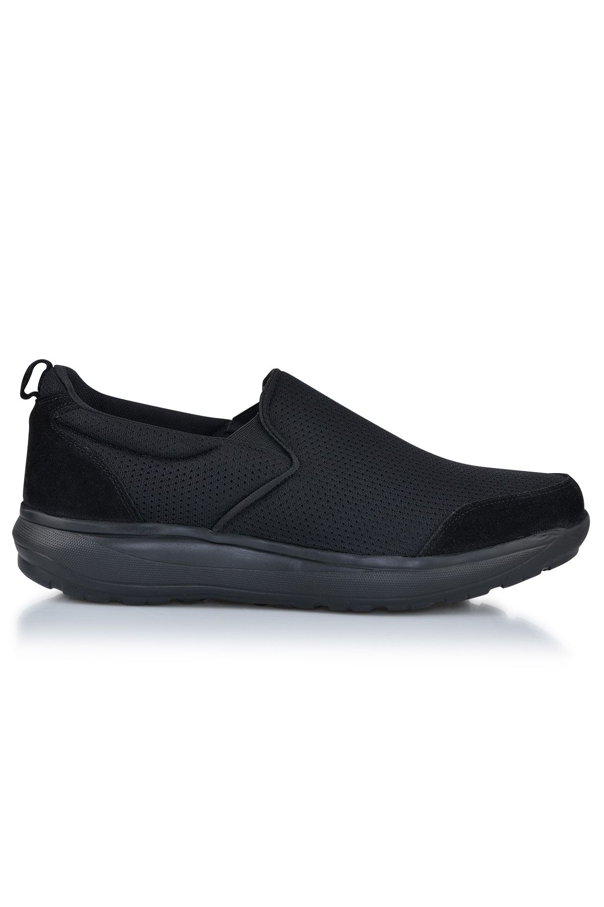 کفش پیاده روی مشکی مردانه ورزشی سیاه چرمی پوست DR.15.002 Dr.Comfort