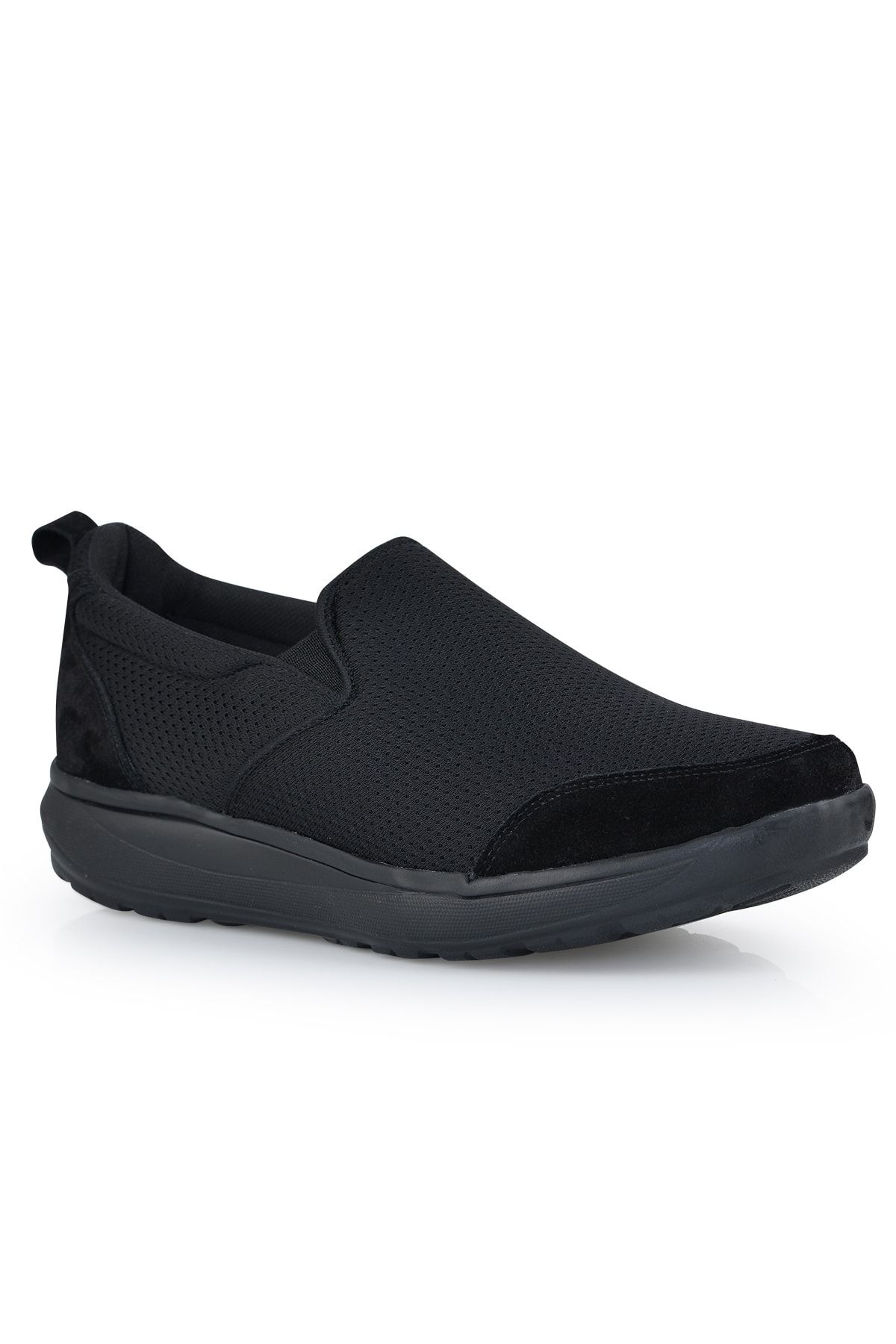 کفش پیاده روی مشکی مردانه ورزشی سیاه چرمی پوست DR.15.002 Dr.Comfort