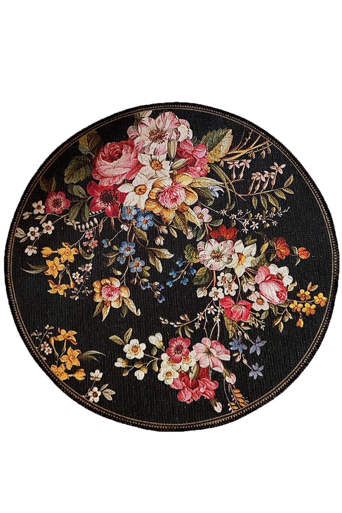 Rugs Modern Halı Mira 849 Çiçek Desenli Floral Yuvarlak Halı