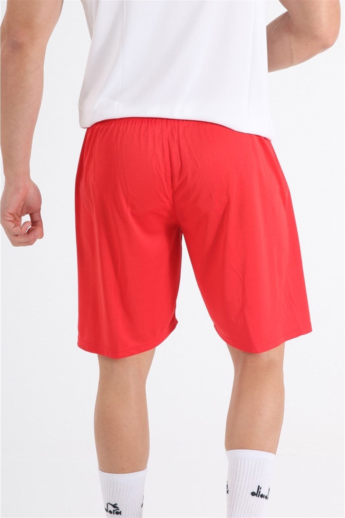 Diadora-Plain Red Training - Sports Shorts - Ddant-sort 4