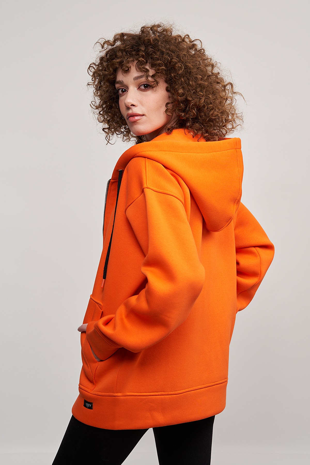 MBEY1989  Mbey Full Fermuarlı Kapüşonlu Sweatshırt - Görsel 3