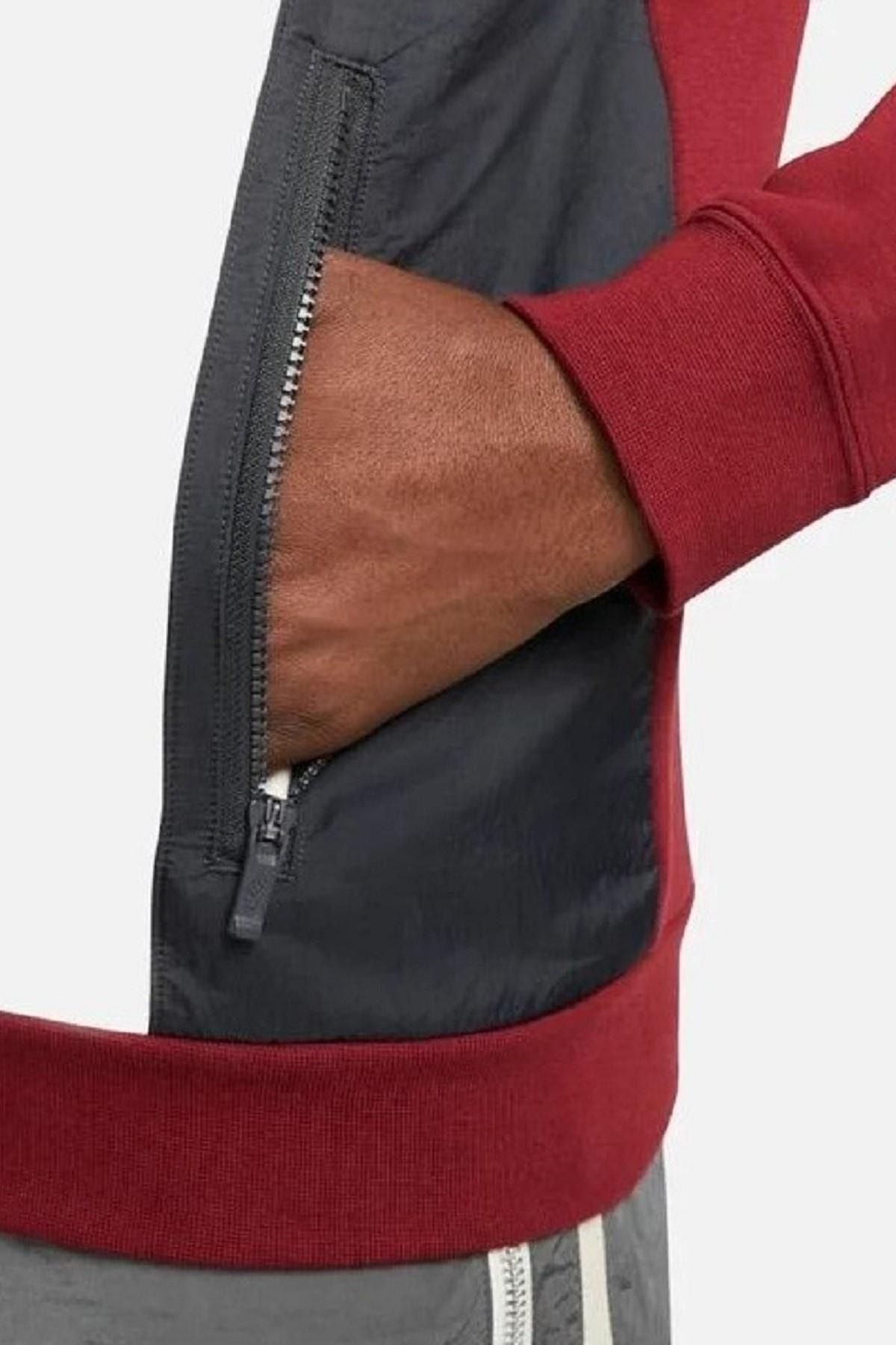 Nike Hybrid Fleece Colorblock Full Zip Hoodie Kapüşonlu Erkek Sweatshirt BY9805