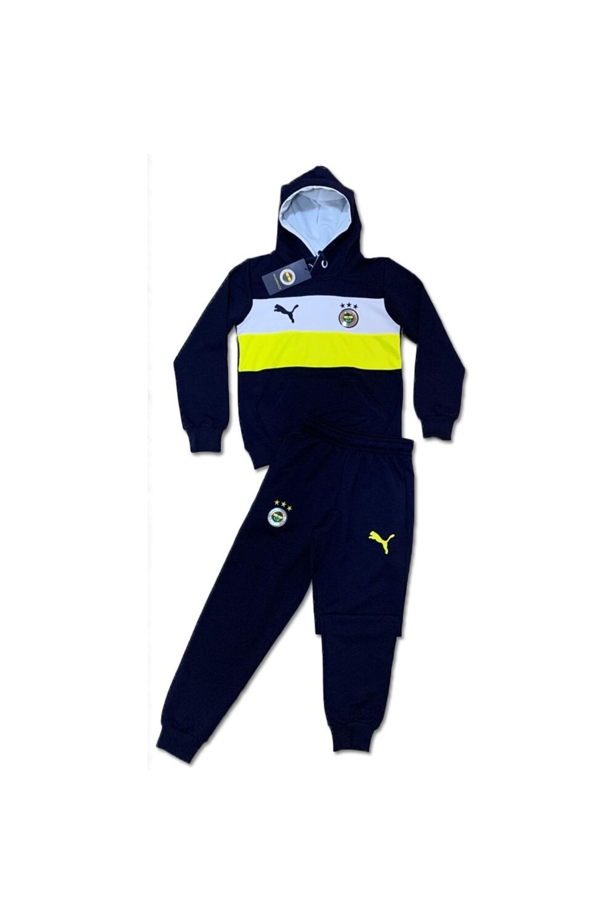 mavi boncuk kids Two Piece Set Gray Trendyol