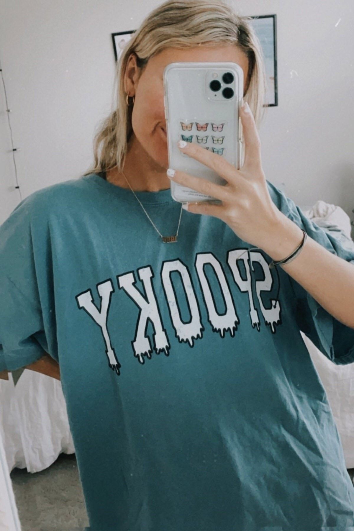 Madmext T-Shirt Blau Relaxed Fit FN6252