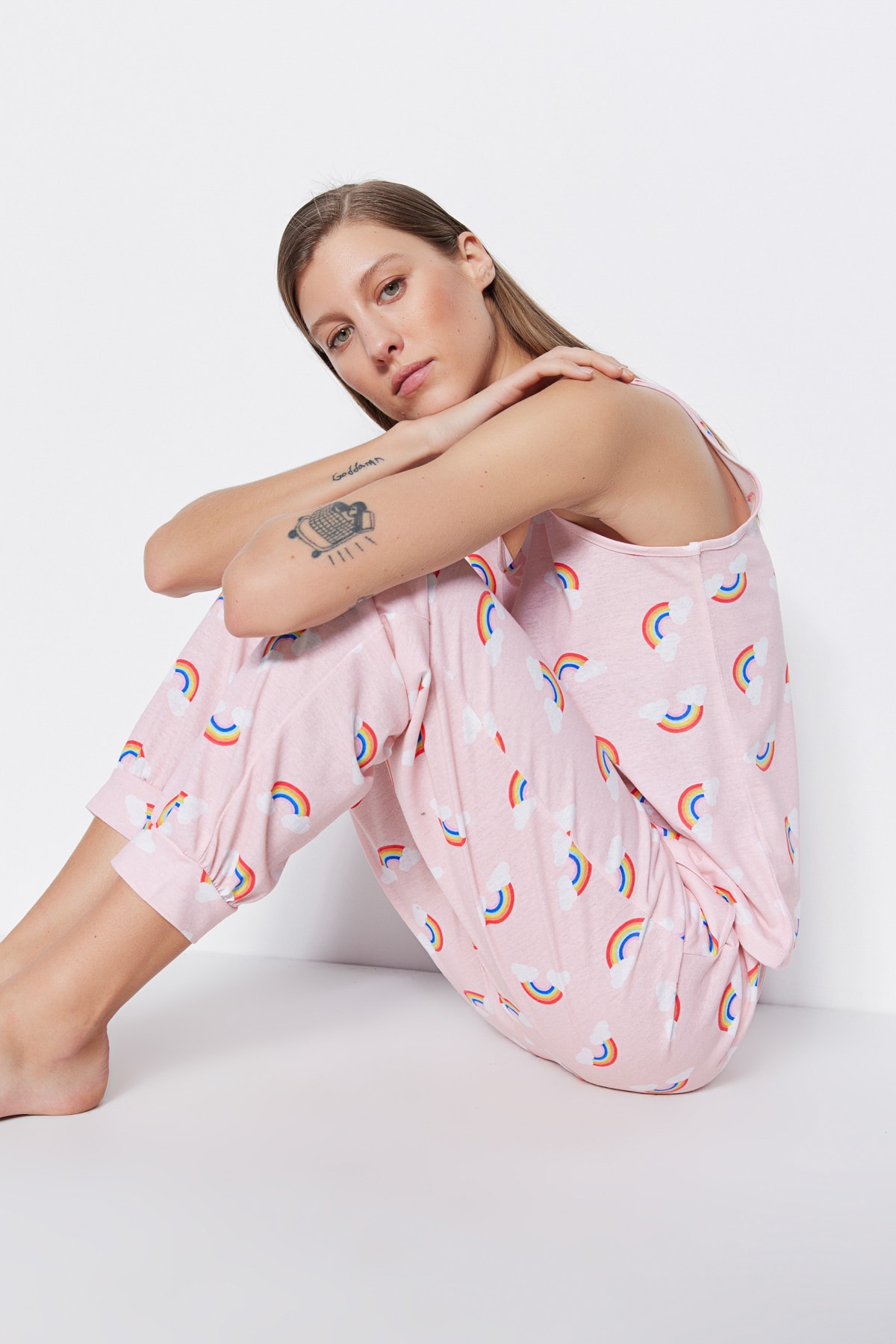 Trendyol Collection Pyjama Rosa Print