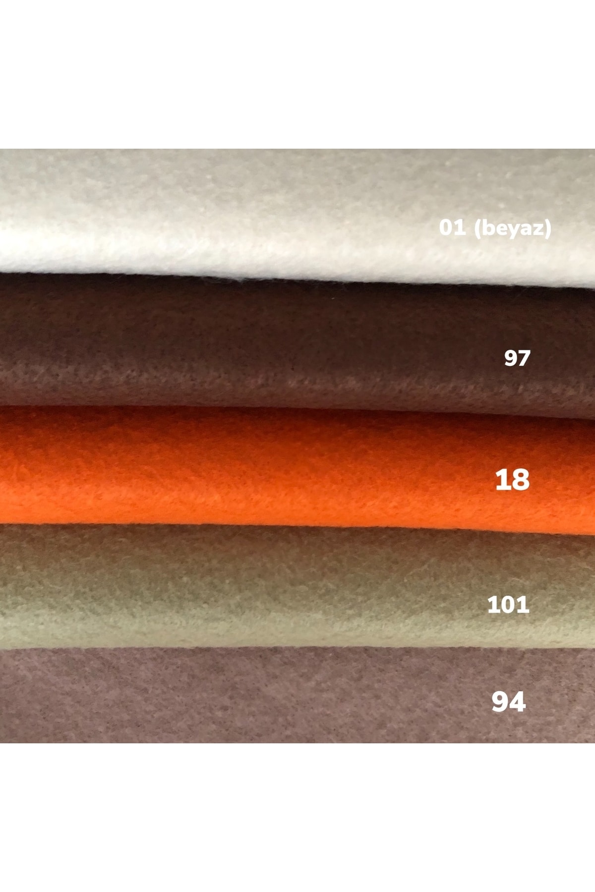 Yumuşakkeçe Ince Keçe 50*50 Cm 5 Renk