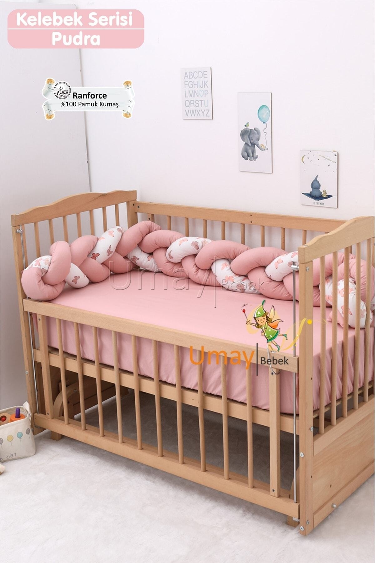 Umaybebek Bebek Nevresim Takımı, Örgü Korumalık, Çarşaf - %100 Pamuk fotoğrafı 2 (önizleme)