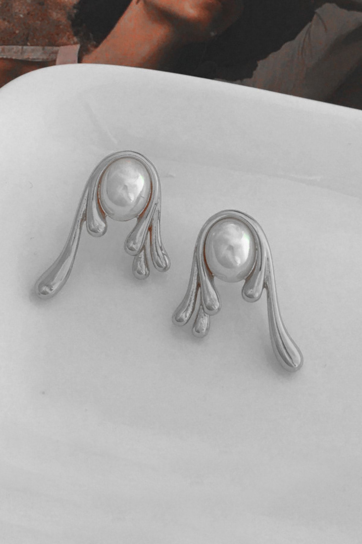 Vintage silver sale earrings
