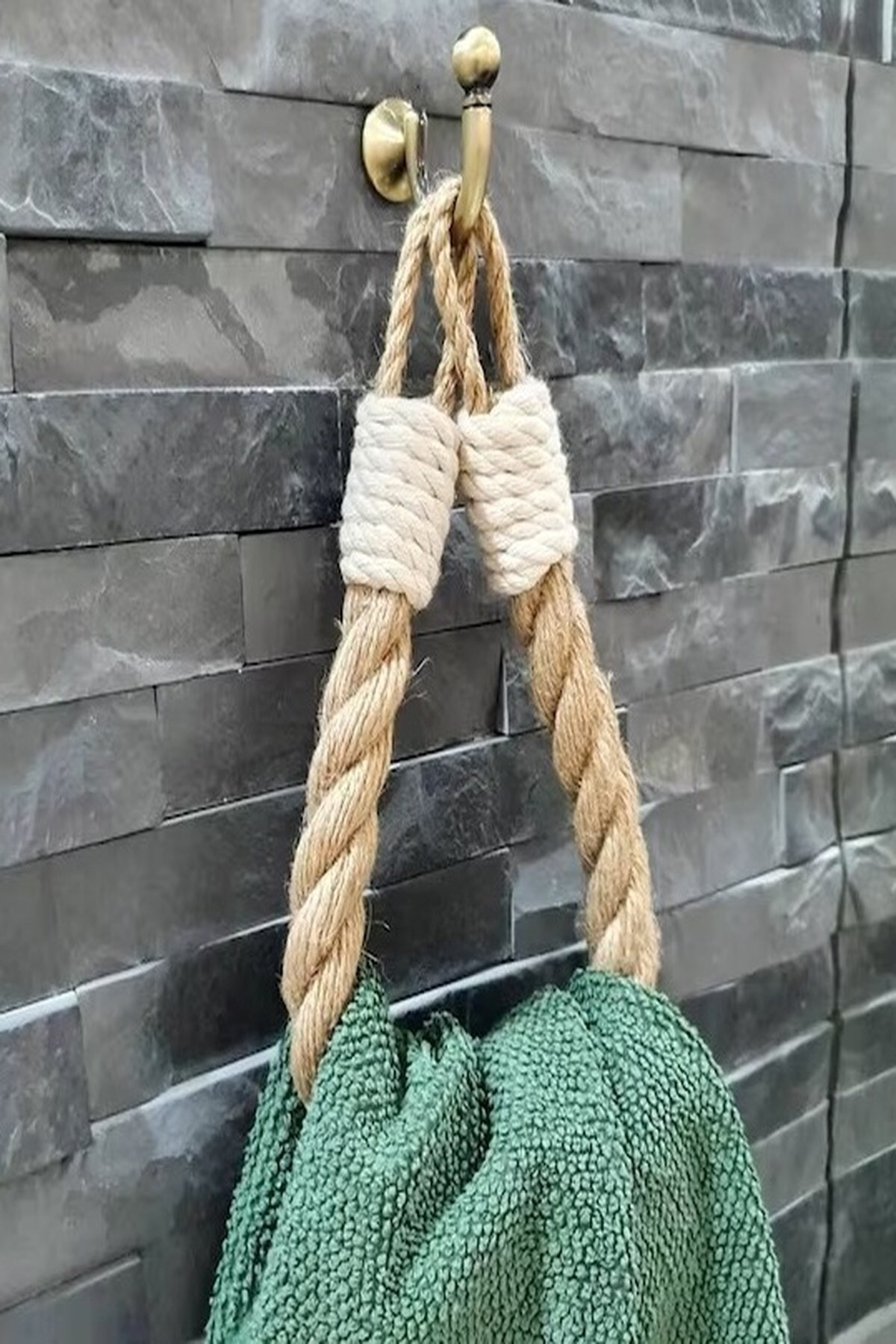 Thick Rope Macrame Wrapped Toilet Paper Holder