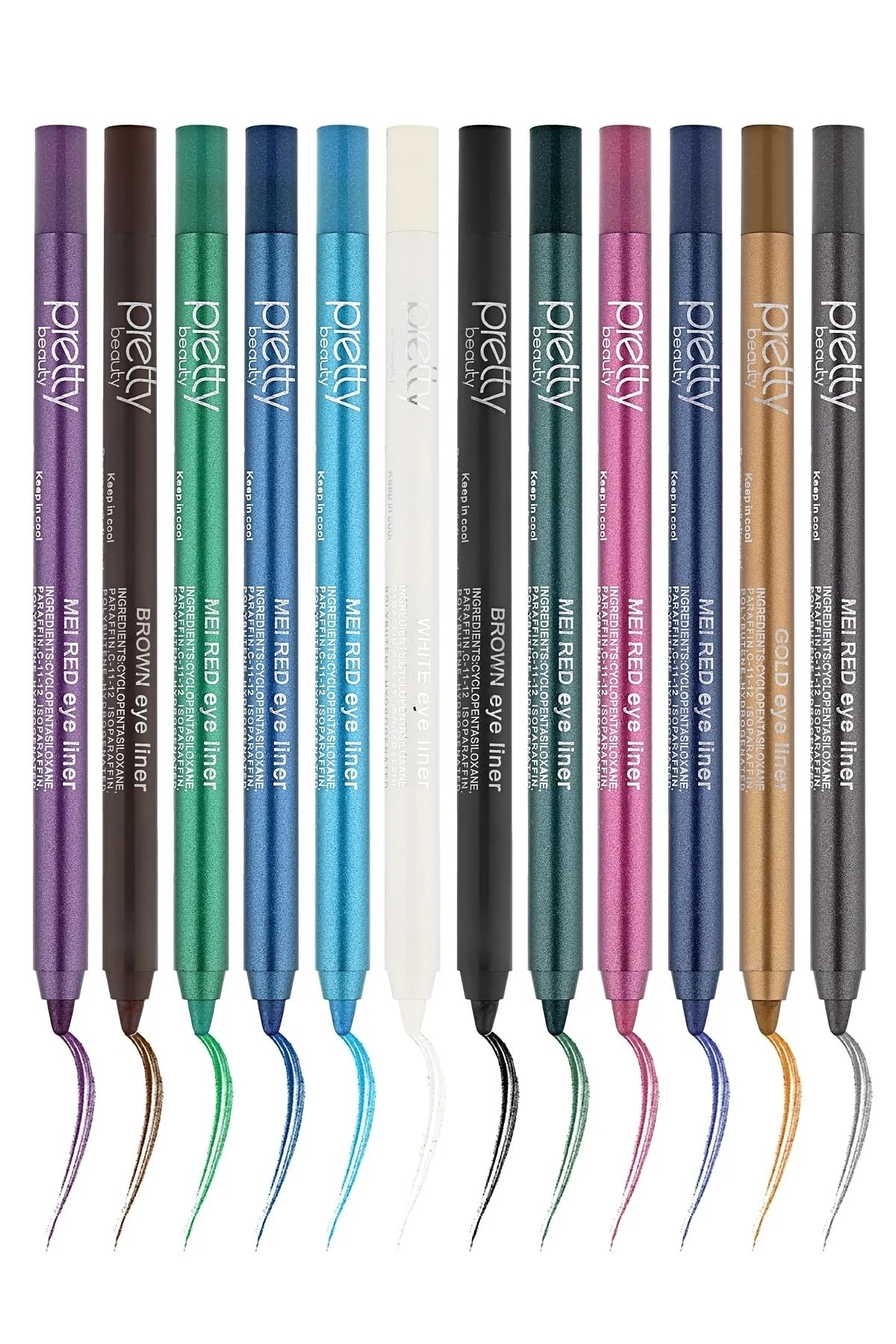 خط چشم  قهوه ای Pretty Beauty | PB-4966-GOLD اورجینال - تصویر 2