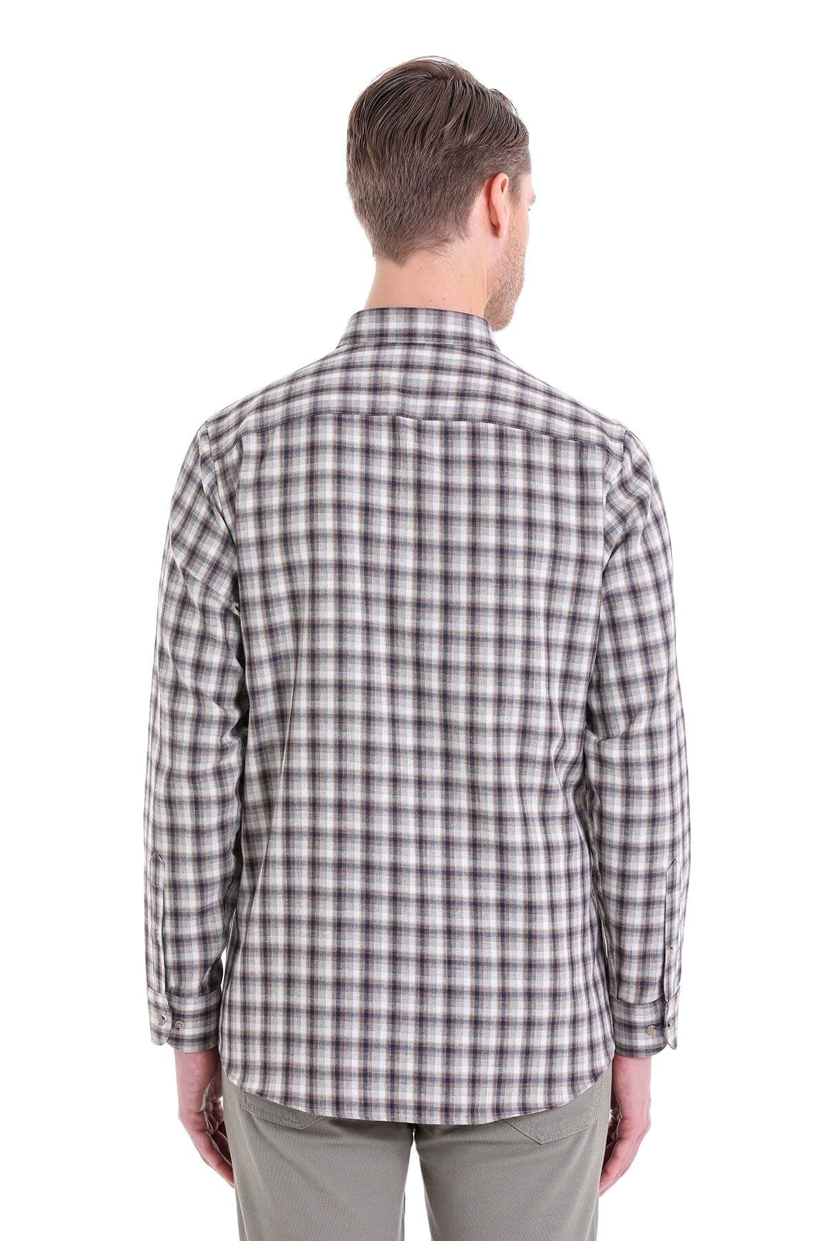 پیراهن مردانه بژ حاتم اوغلو | 23D190000012 اورجینال - تصویر 6