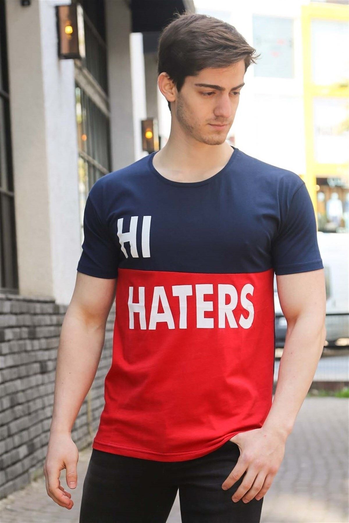 Madmext T-Shirt Dunkelblau Regular Fit Fast ausverkauft