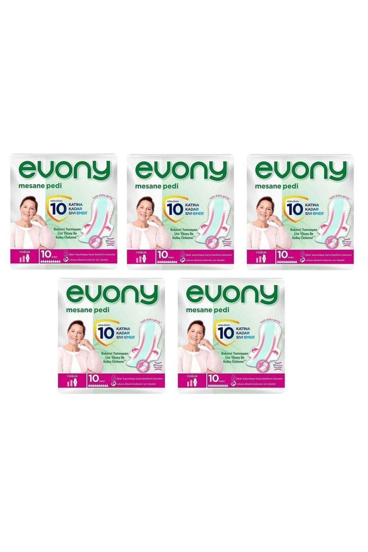 Evony Mesane Pedi Yoğun 350 Mm 10'lu 5 Paket 50 Adet