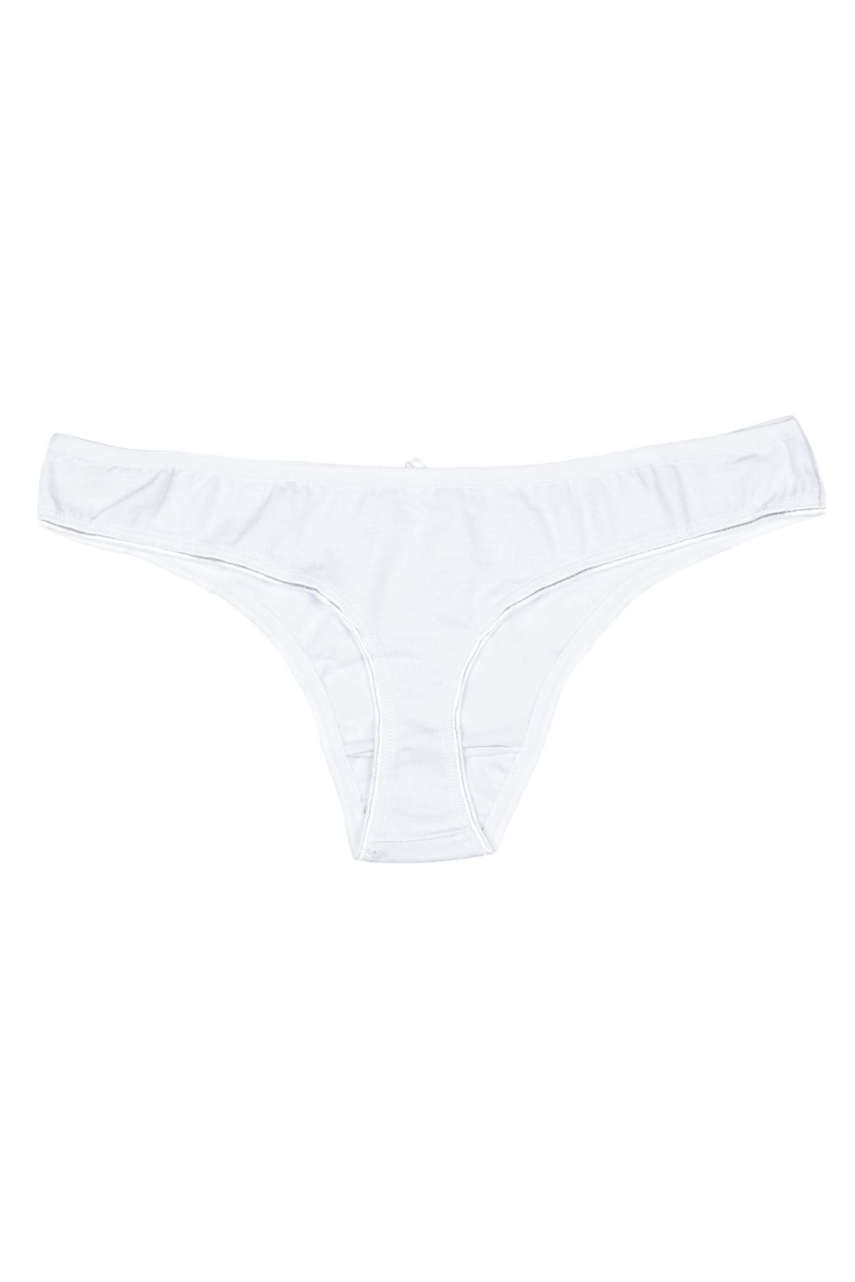 Nicoletta Women's Thong 5 Pack Panties White - Trendyol
