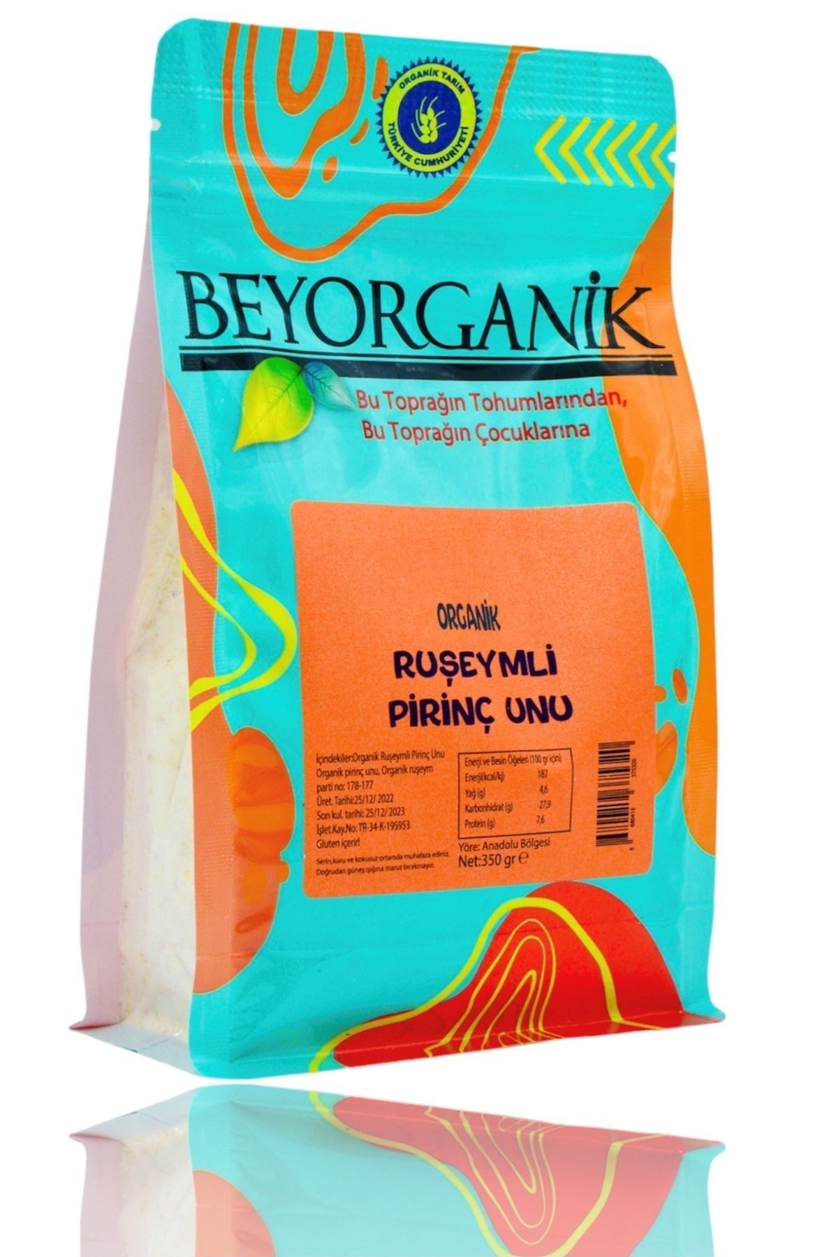 BEYORGANİK Organik Ruşeymli Pirinç Unu 350 G