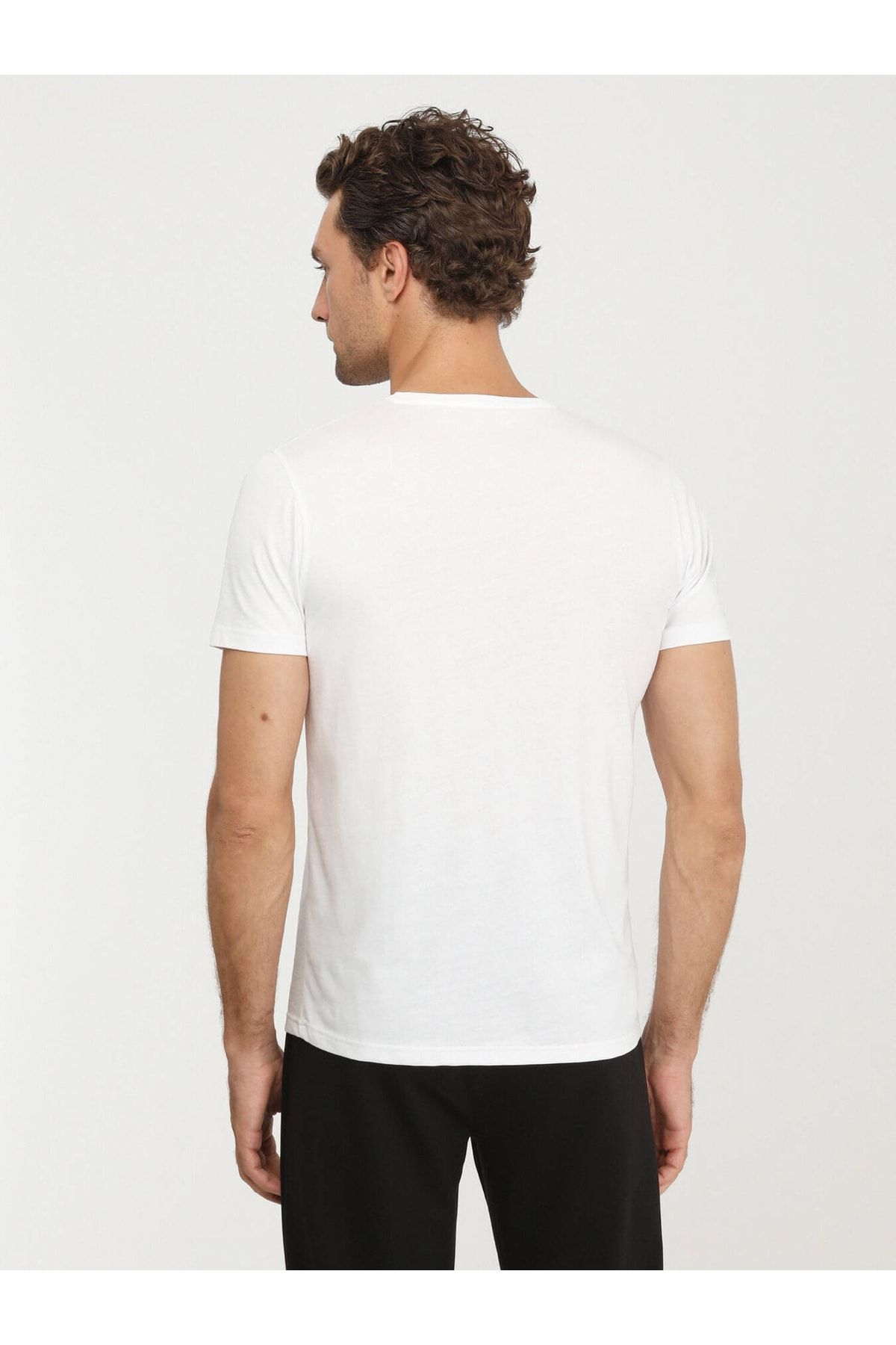 Kip گردن دوچرخه چاپی سفید 100 ٪ تی شرت پنبه